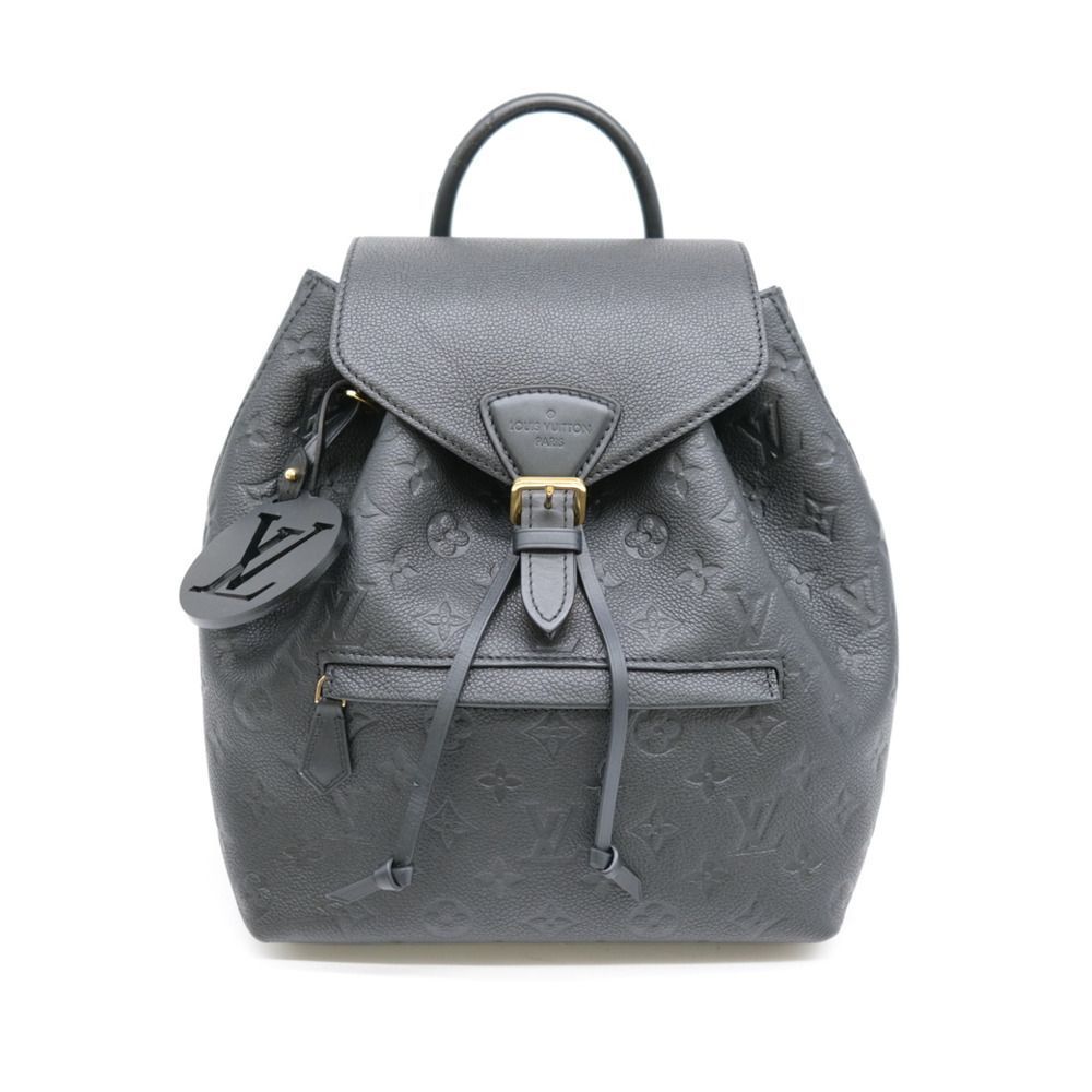 Louis Vuitton Rucksack Backpack Monogram PM Black Leather